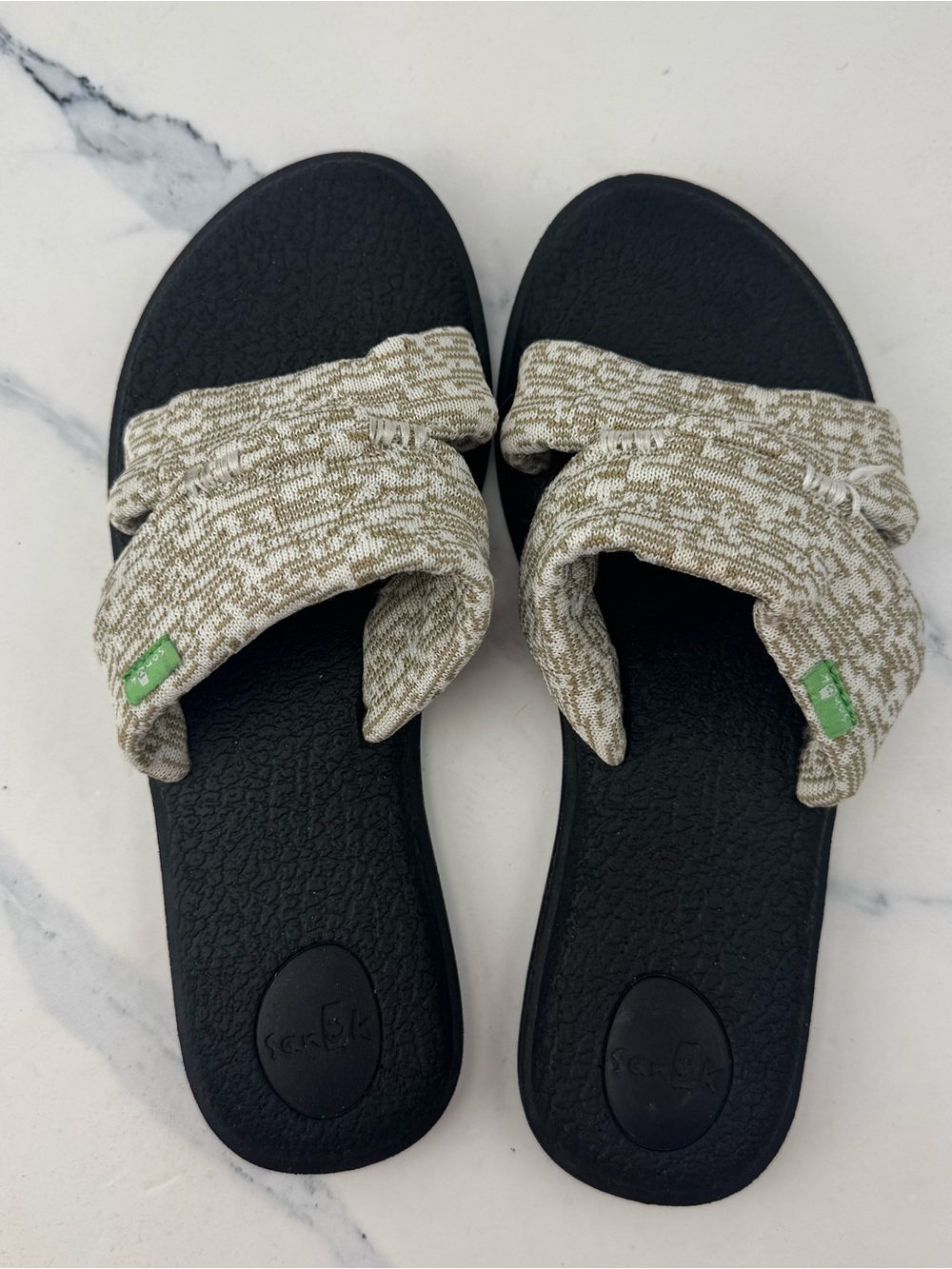 Sanuk Women's Yoga Mat Capri Knit Sandals Slippers Slides